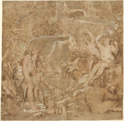 Dcery Pádu s říčními bohy od Joseph Heintz the Elder