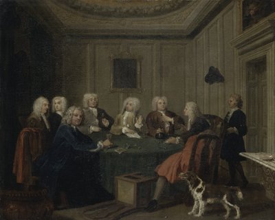 A Club of Gentlemen, cca 1730 (olej na plátně) od Joseph Highmore