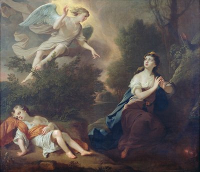 Hagar a Ismael, 1746 od Joseph Highmore