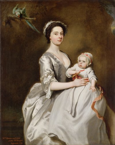 Paní Sharpeová a Child od Joseph Highmore