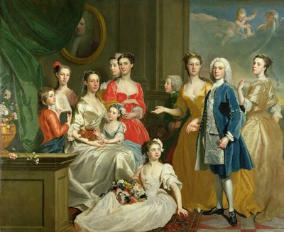 Rodina Eldreda Lancelot-Lee, 1736 od Joseph Highmore