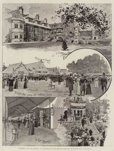 Country Fair and Market ve Streathamu pro britský domov pro nevyléčitelné, od 3. července do 5. července od Joseph Holland Tringham