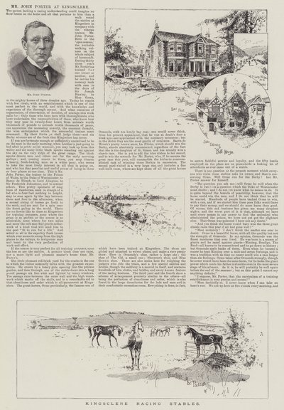 Závodní stáje Kingsclere od Joseph Holland Tringham