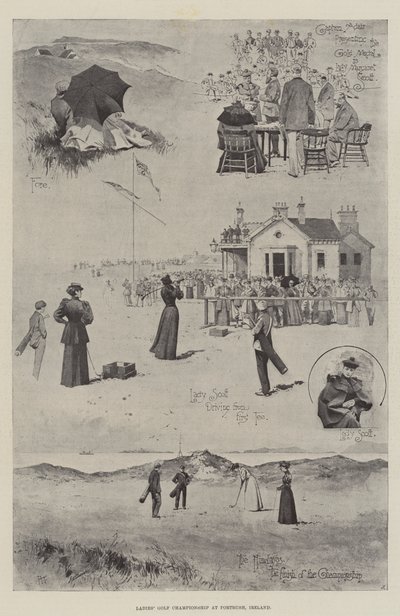 Dámský golfový šampionát v Portrush, Irsko od Joseph Holland Tringham