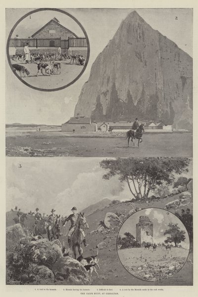 Lov Calpe na Gibraltaru od Joseph Holland Tringham