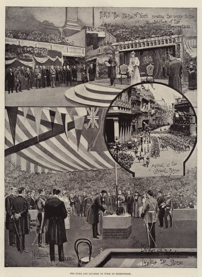 Vévoda a vévodkyně z Yorku v Birminghamu od Joseph Holland Tringham