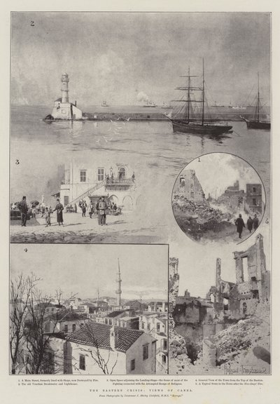 Východní krize, Pohledy na Canea od Joseph Holland Tringham