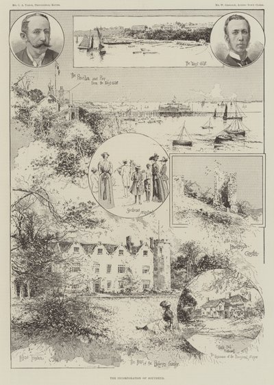 Začlenění Southendu od Joseph Holland Tringham
