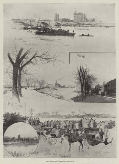 Oxford a Cambridge Boat-Race od Joseph Holland Tringham