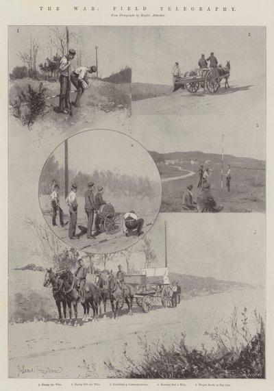 Válka, polní telegrafie od Joseph Holland Tringham