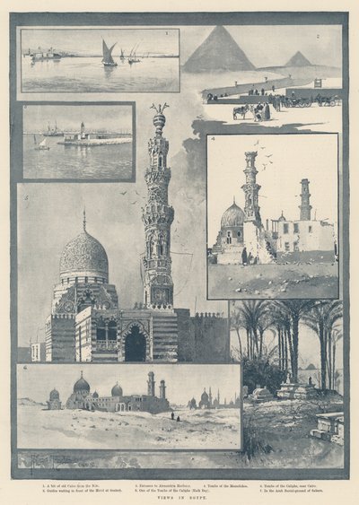 Pohledy v Egyptě od Joseph Holland Tringham