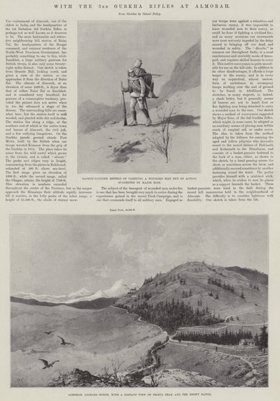 S 3. Gurkha puškami v Almorah od Joseph Holland Tringham