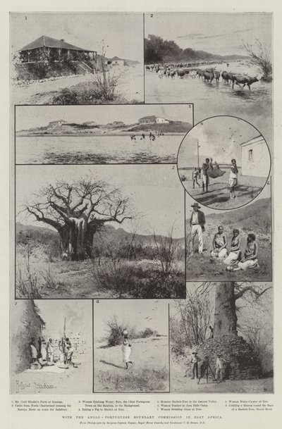 S Anglo-Portuguese Boundary Commission ve východní Africe od Joseph Holland Tringham