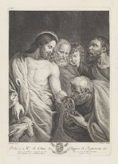 Petr dostává Kristovy klíče od Joseph Hunin