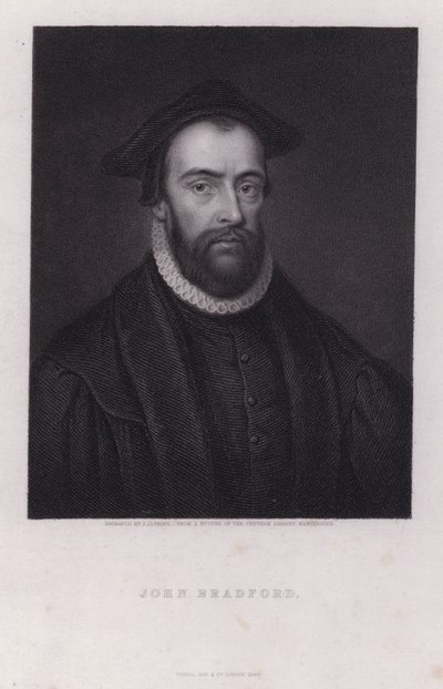 John Bradford, anglický protestantský mučedník (rytina) od Joseph John Jenkins