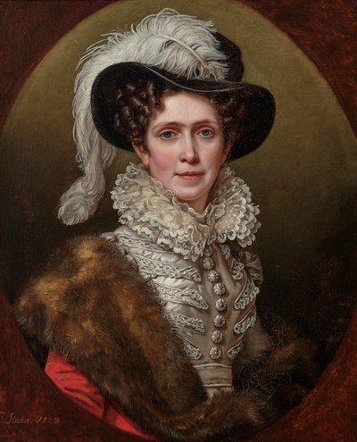Caroline Bádenská 1776-1841, bavorská královna, 1823. od Joseph Carl Stieler