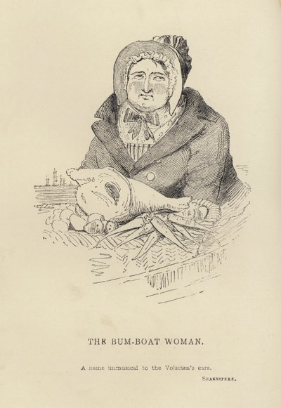 Kenny Meadows: The Bum-Boat Woman (rytina) od Joseph Kenny (after) Meadows