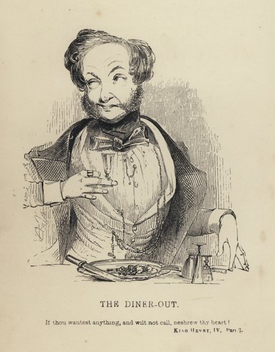 Kenny Meadows: The Diner-Out (rytina) od Joseph Kenny (after) Meadows