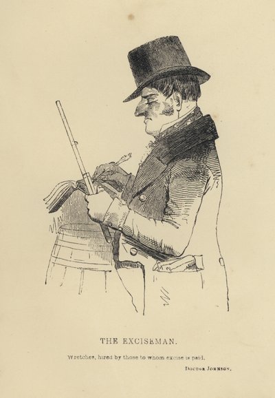 Kenny Meadows: The Exciseman (rytina) od Joseph Kenny (after) Meadows