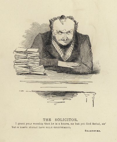 Kenny Meadows: The Solicitor (rytina) od Joseph Kenny (after) Meadows