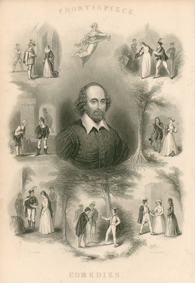 Shakespearovy komedie - Frontispis od Joseph Kenny Meadows