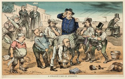 Podivný případ epidemie, od Pucka od Joseph Keppler