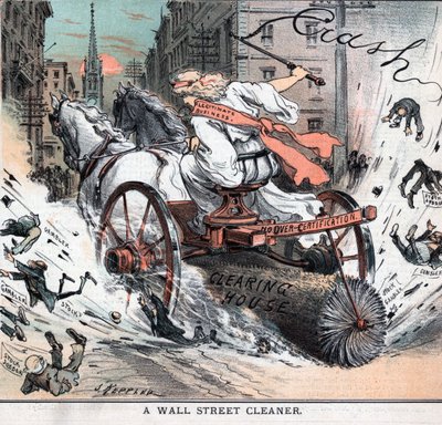 Wall Street cleaner od Joseph Ferdinand Keppler od Joseph Keppler