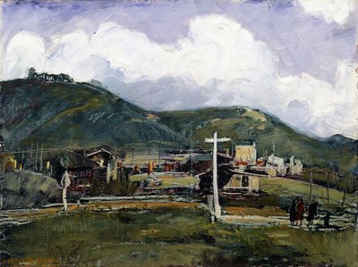Rainy Day, Laguna (olej na masonitu) od Joseph Kleitsch