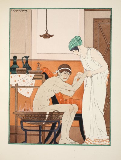 Parní lázeň, ilustrace z 