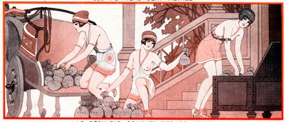 Co bylo v době olympijských her Le Prix de Diane - Kompletní výsledky závodů - Le Result complet de Courses - ilustrace z la Vie Parisienne, 1927 od Joseph Kuhn Regnier