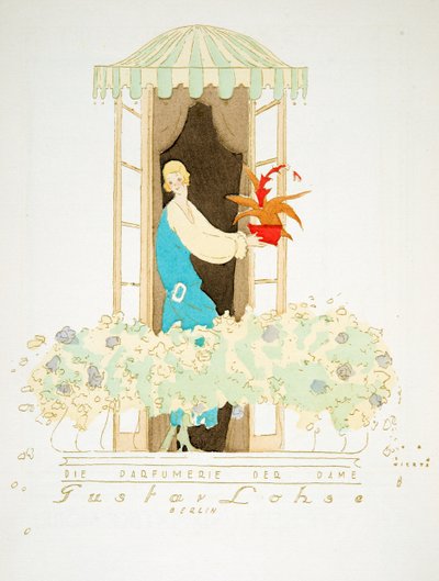 Reklama pro Gustava Lohse, Berlín, ze Stylu, pub 1922 (pochoir print) od Joseph Lambert also Wiertz Wiertz