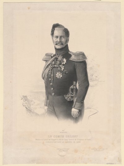 Portrét hraběte Alexeje Fjodoroviče Orlova 1787-1862 od Joseph Lemercier