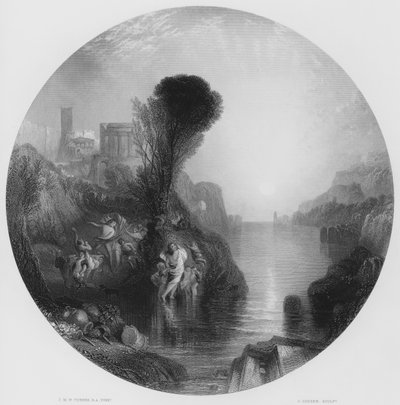 Bacchus a Ariandne, z obrázku v Národní galerii (rytina) od Joseph Mallord William (after) Turner