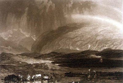 F.45.I Rašeliniště, Skotsko, z „Liber Studiorum“, vyryto Georgem Clintem od Joseph Mallord William (after) Turner