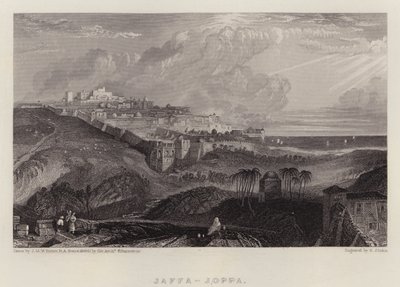 Jaffa, Joppa (barevné lito) od Joseph Mallord William (after) Turner