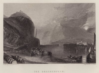 Drachenfels (barevné lito) od Joseph Mallord William (after) Turner
