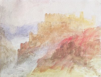 A Castle Above A Chasm, c.184144 od Joseph Mallord William Turner
