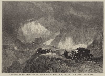 Sněhová bouře na Mont Cenis od Joseph Mallord William Turner