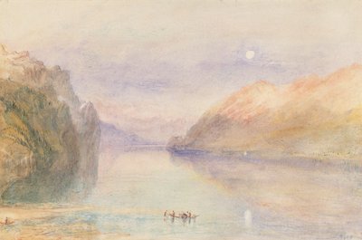 Sveitsin järvi, n. 1841 (akvarelli paperille) od Joseph Mallord William Turner