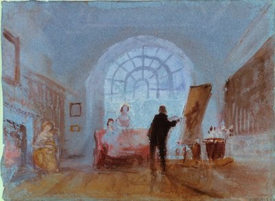 Umělec pracující na stojanu, 1828 od Joseph Mallord William Turner