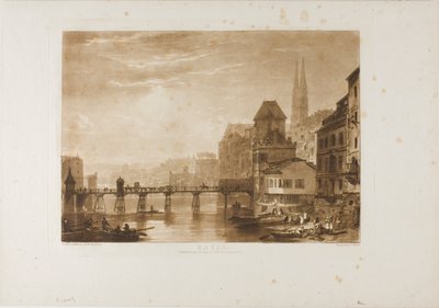 Basilej, deska 5 z Knihy studií od Joseph Mallord William Turner