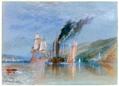 Mezi Quillebeuf a Villequier, c1832 od Joseph Mallord William Turner