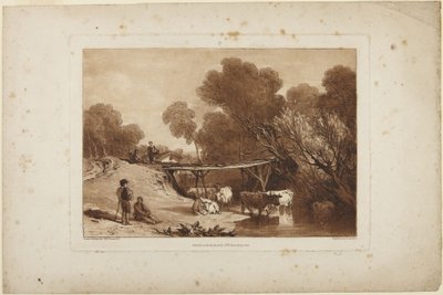 Most a krávy od Joseph Mallord William Turner
