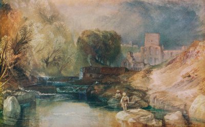 Brinkburnské převorství, Northumberland, c1830 od Joseph Mallord William Turner