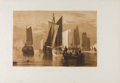 Klid, deska 44 z Knihy studií od Joseph Mallord William Turner