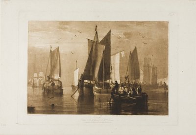 Klid, deska 44 z Knihy studií od Joseph Mallord William Turner