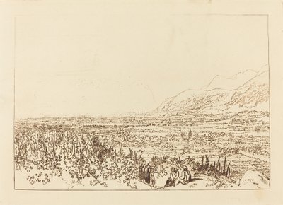Řetězec Alp od Grenoblu po Chamberi od Joseph Mallord William Turner