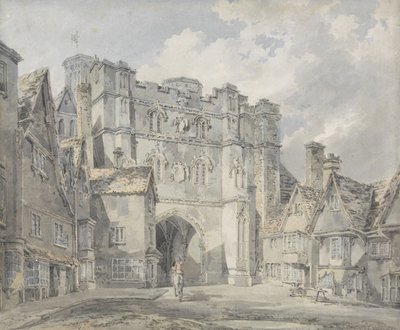 Christ Church Gate, Canterbury, 1793-94 (wc na papíře) od Joseph Mallord William Turner