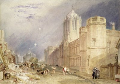 Christ Church, Oxford (wc na papíře) od Joseph Mallord William Turner