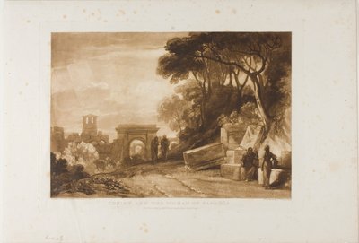 Kristus a žena Samaří, deska 71 z Liber Studiorum od Joseph Mallord William Turner